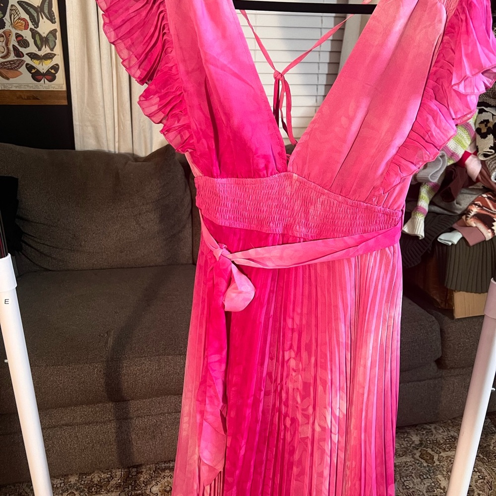 The Clothing Company Hot Pink Maxi Dress Large